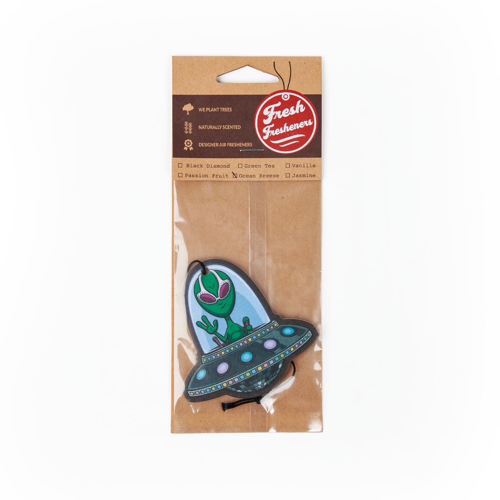 Alien in UFO Air Freshener