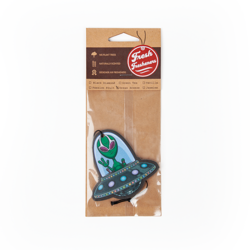 Alien in UFO Air Freshener