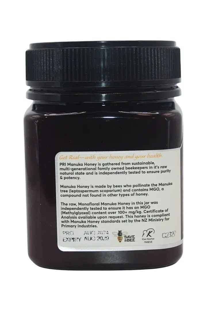Raw MGO 100+ Manuka Honey - 8 oz