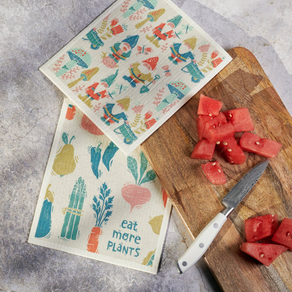 Eat More Plants Swedish Dishcloth Set
