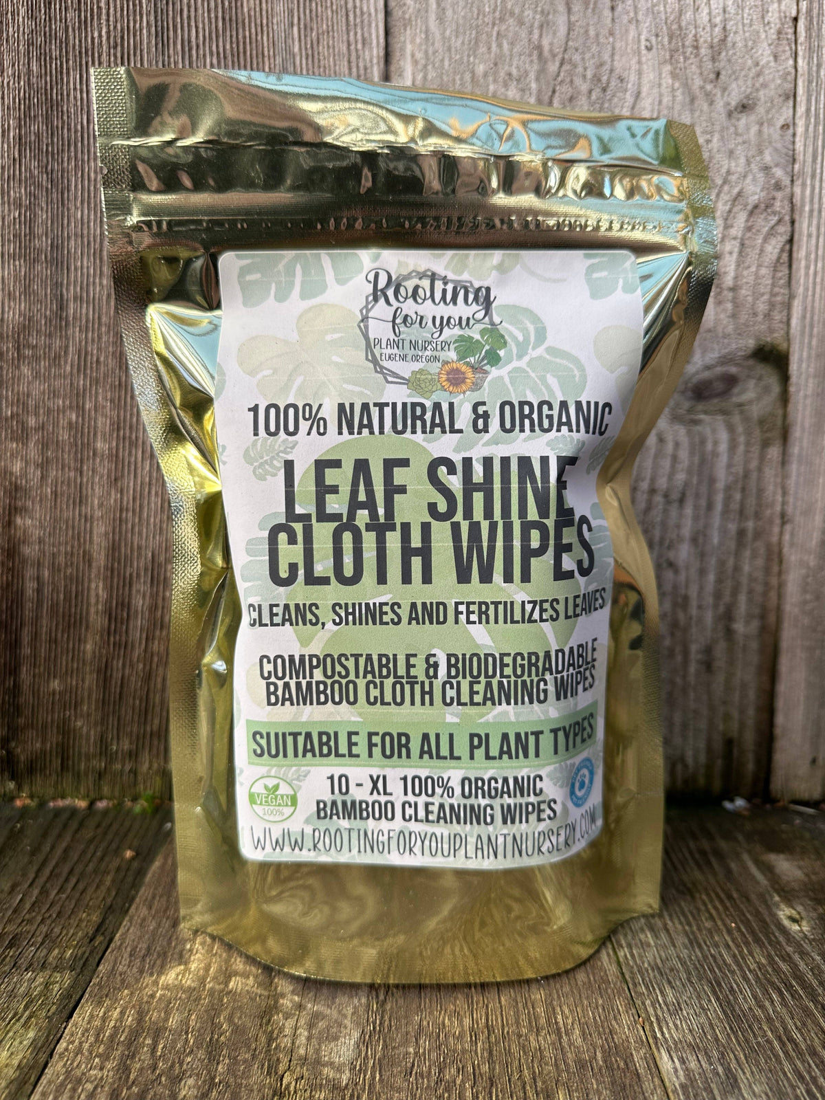 Leaf Shine Cloth Wipes Natural & Organic