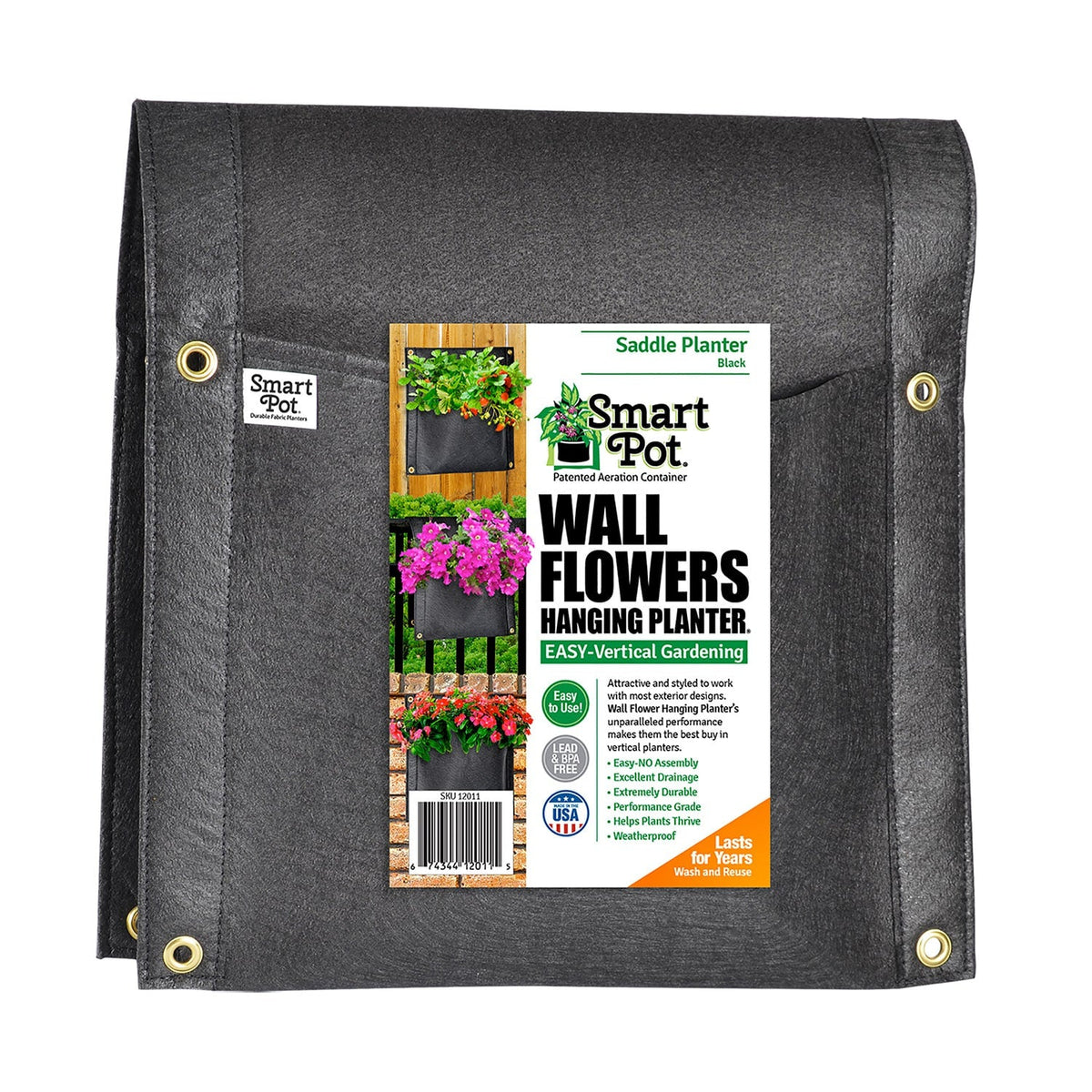 Smart Pot Wall Flower Saddle Planter