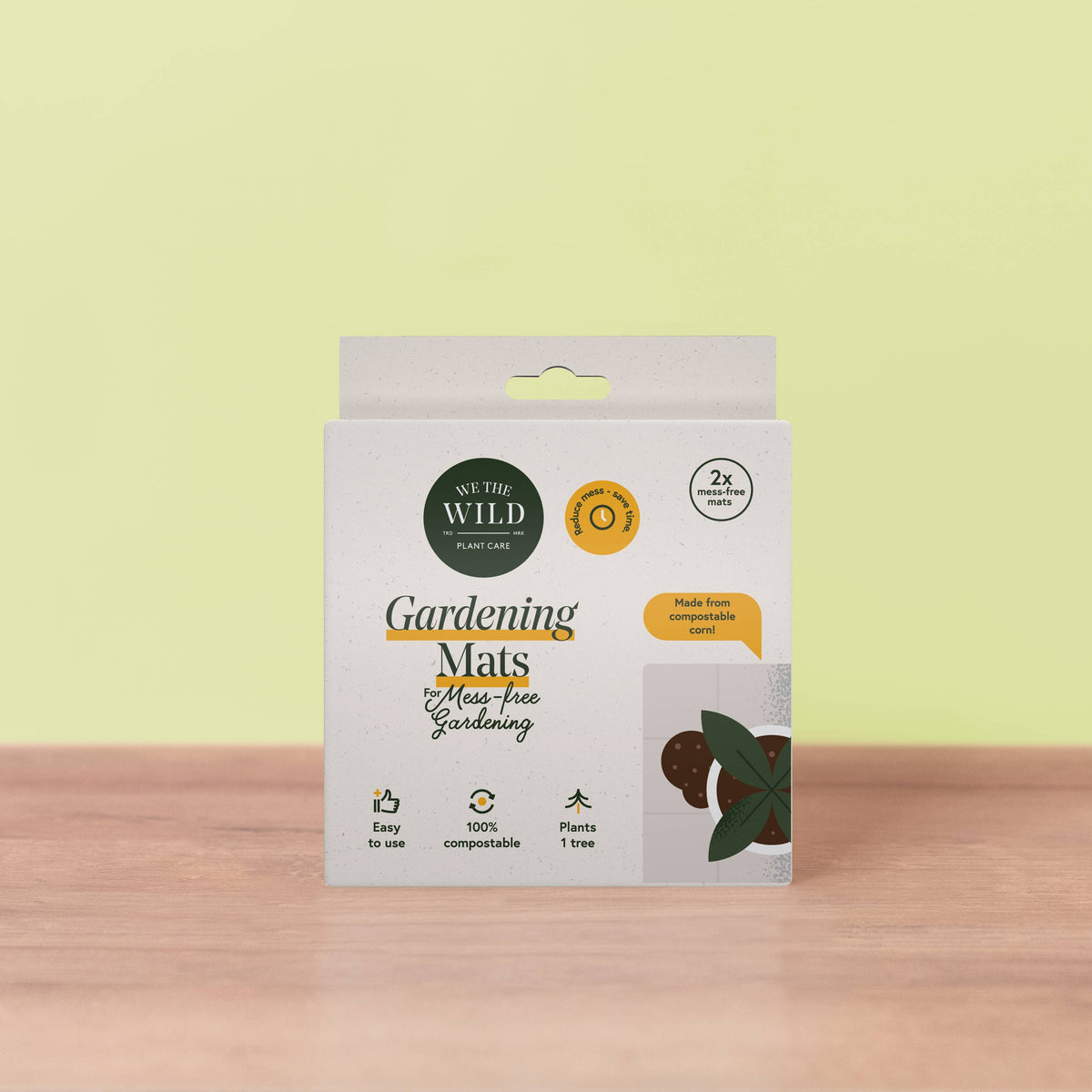 Compostable Gardening Mat 2 pk