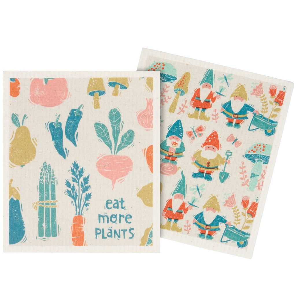 Eat More Plants Swedish Dishcloth Set