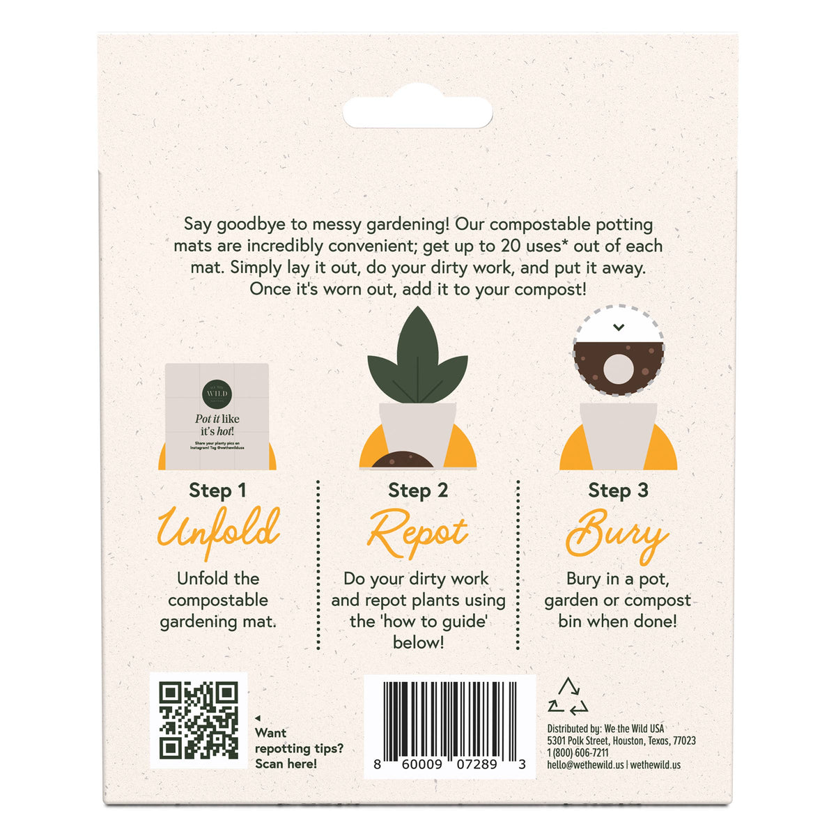 Compostable Gardening Mat 2 pk